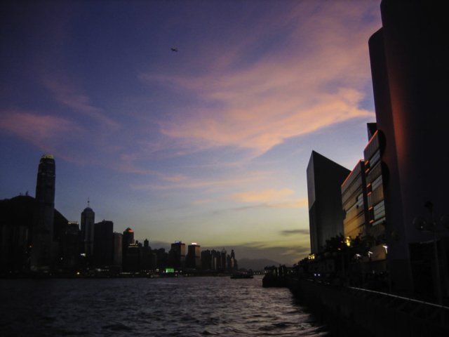 Hong Kong Harbour at Sunset