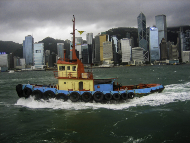 Tug Boat in Hong Kong Harbour